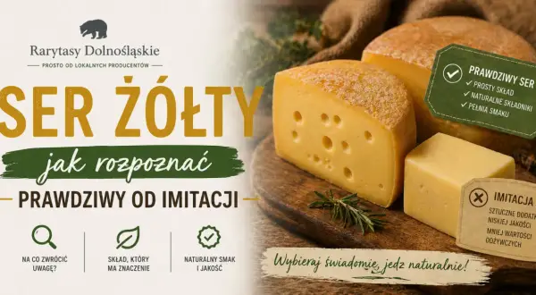 Prawdziwy ser żółty, z czego jest zrobiony? Sprawdź, jak odróżnić go od imitacji. Prosty skład, naturalne składniki, pełnia smaku.