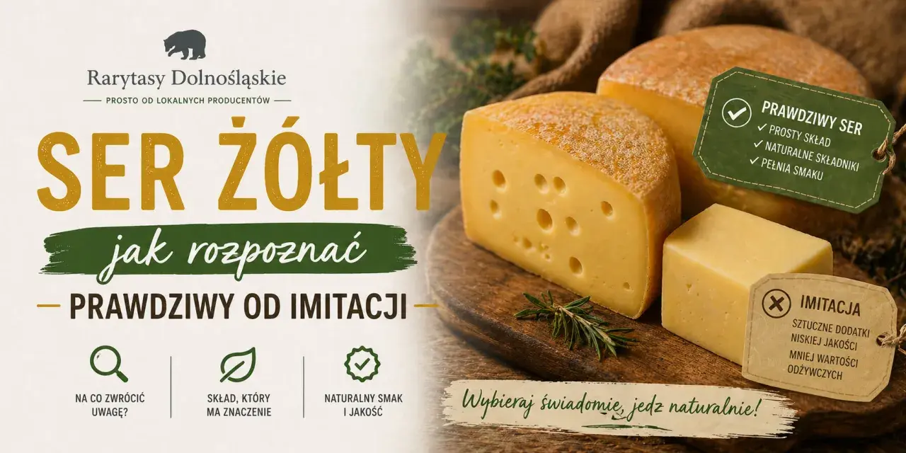 Prawdziwy ser żółty, z czego jest zrobiony? Sprawdź, jak odróżnić go od imitacji. Prosty skład, naturalne składniki, pełnia smaku.